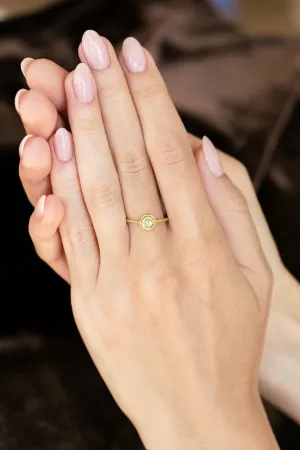 Rough Green Diamond Solitaire