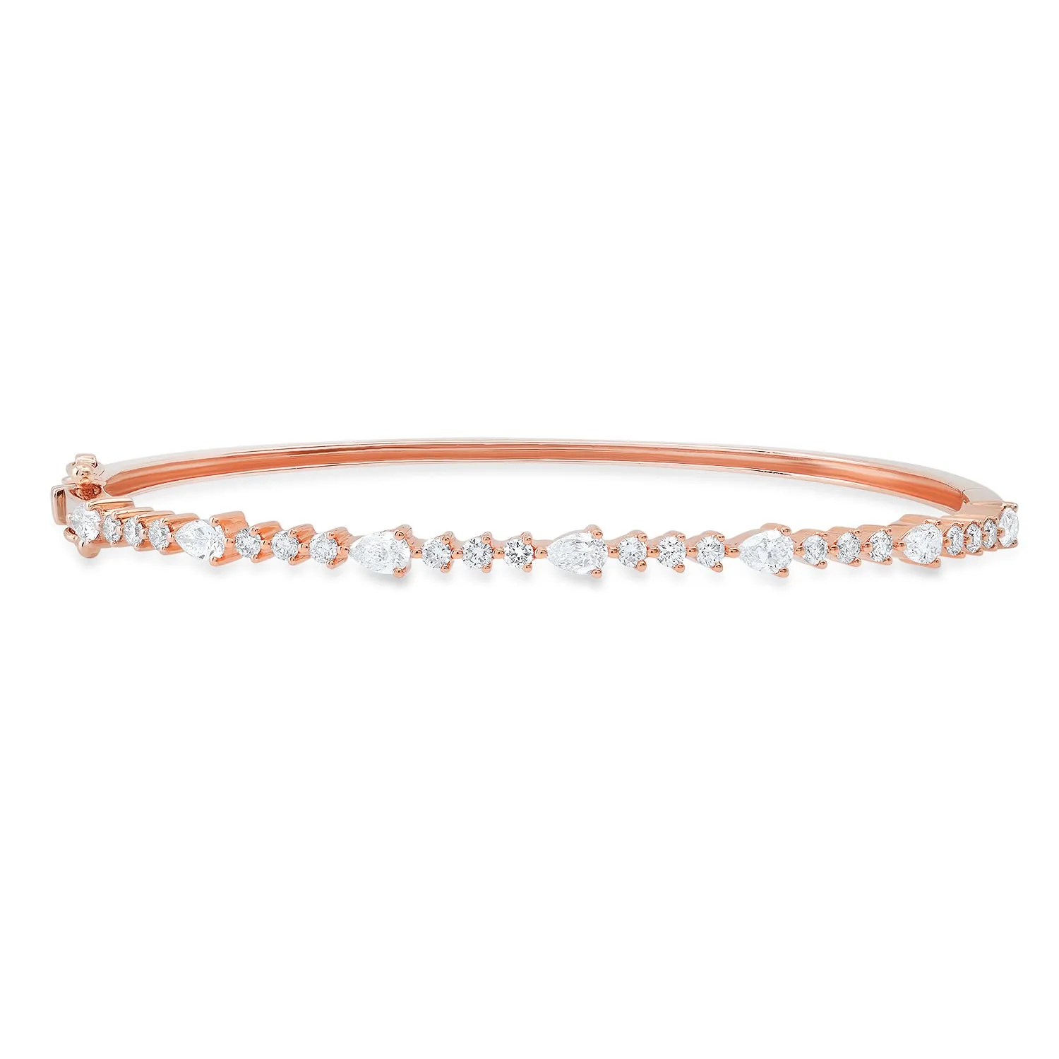 Round & Pear Shape Diamond Bracelet