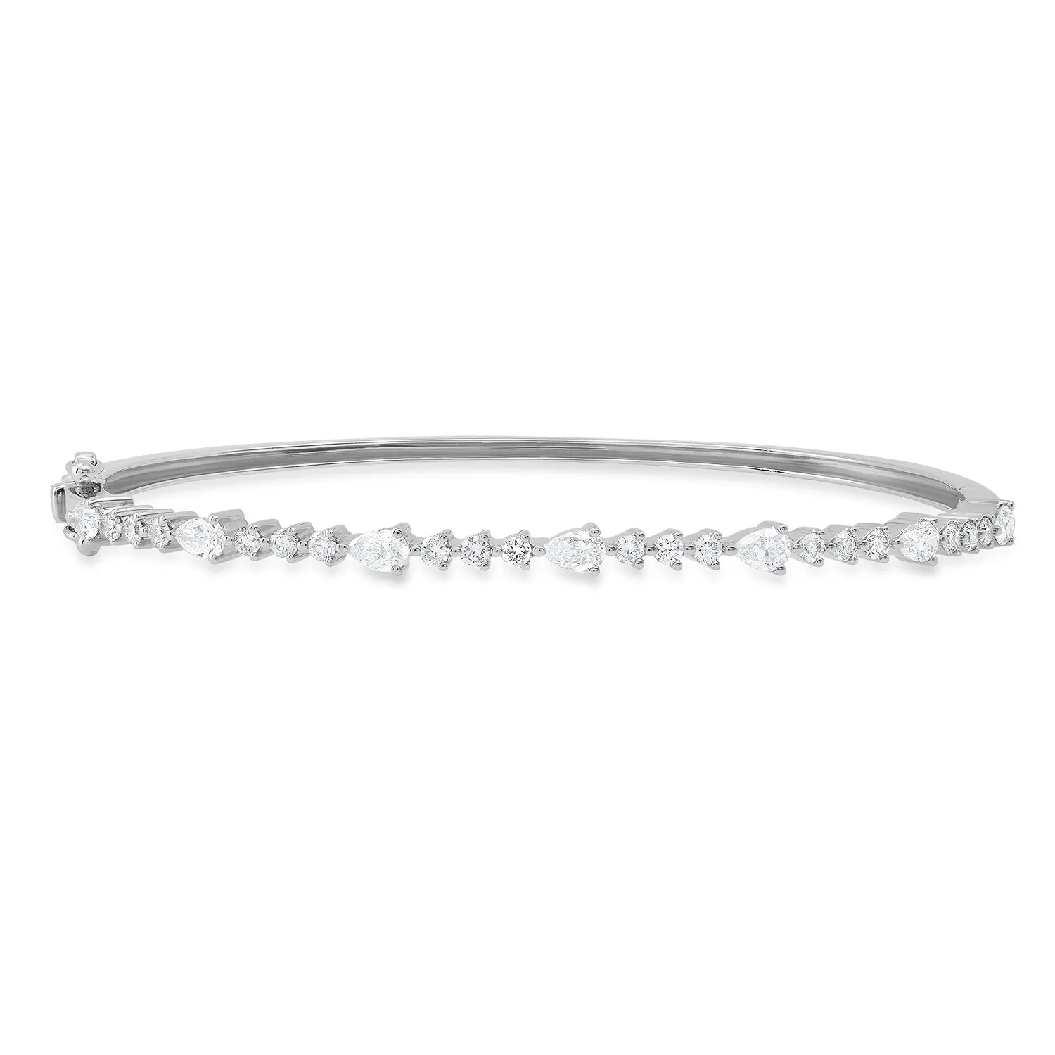 Round & Pear Shape Diamond Bracelet