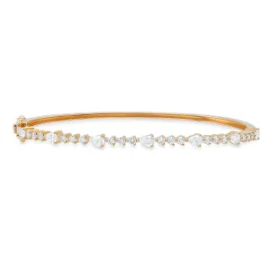 Round & Pear Shape Diamond Bracelet