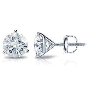 Round Brilliant Cut Diamond Stud Earrings