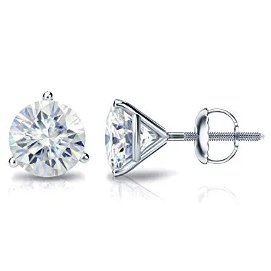 Round Brilliant Cut Diamond Stud Earrings