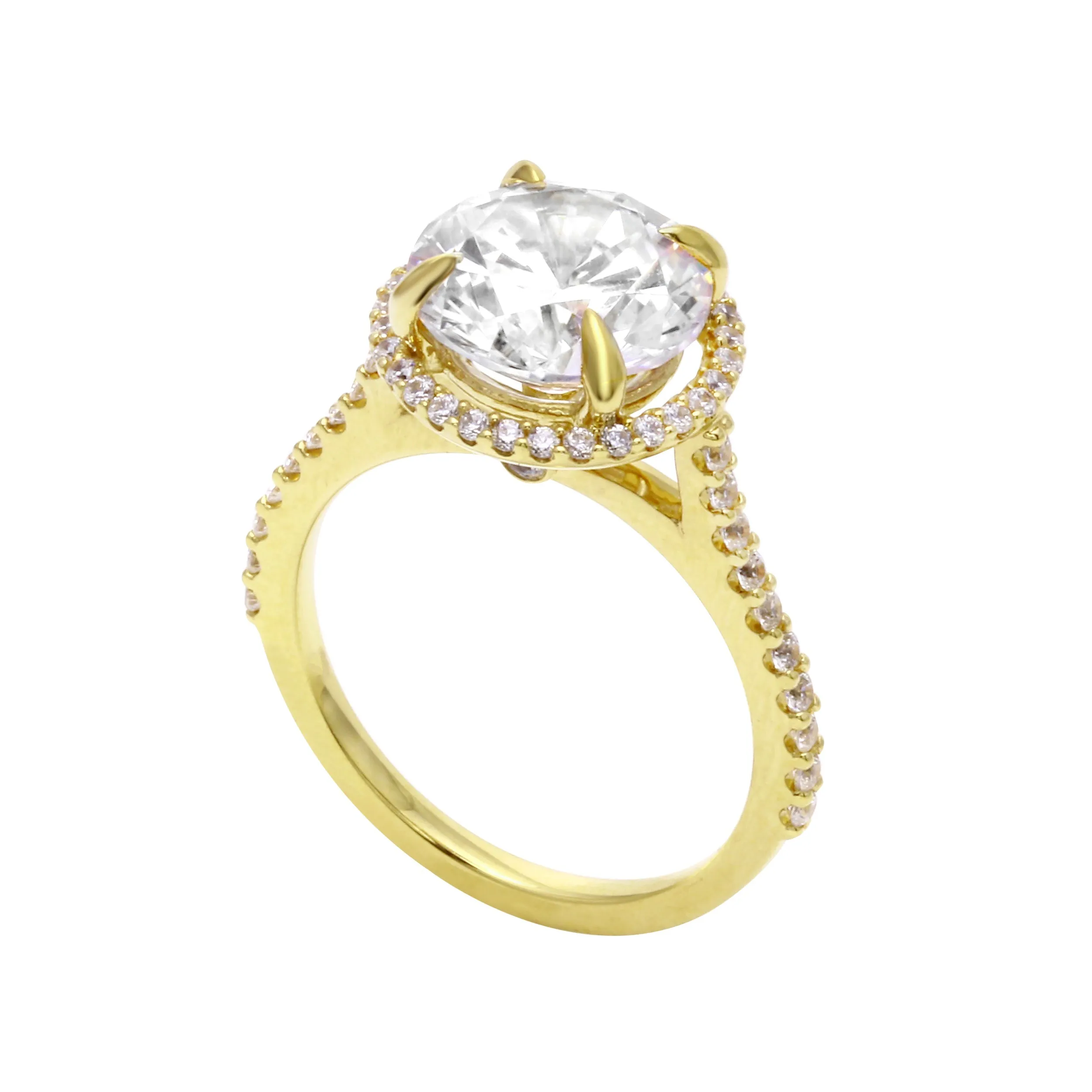 Round Brilliant Diamond Halo Engagement Ring Setting
