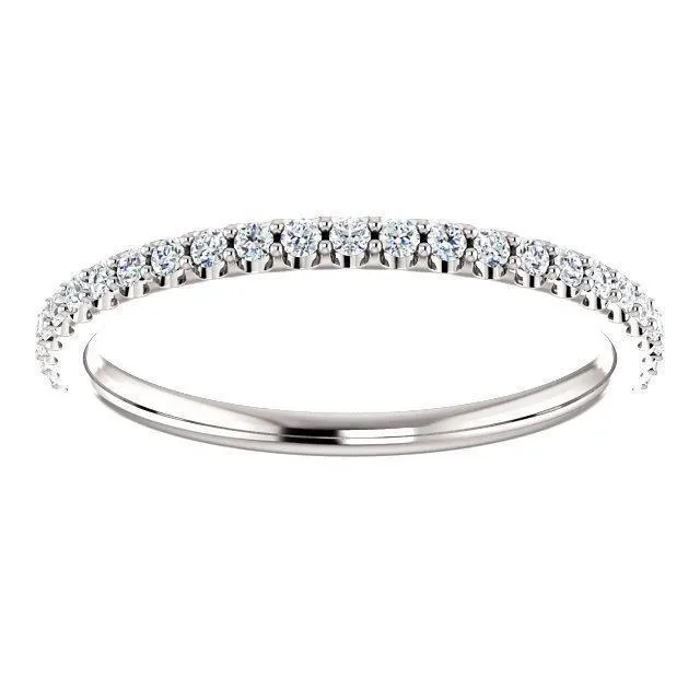 Round Center Stone 6 Prongs Diamond Accent Ice Solitaire Ring
