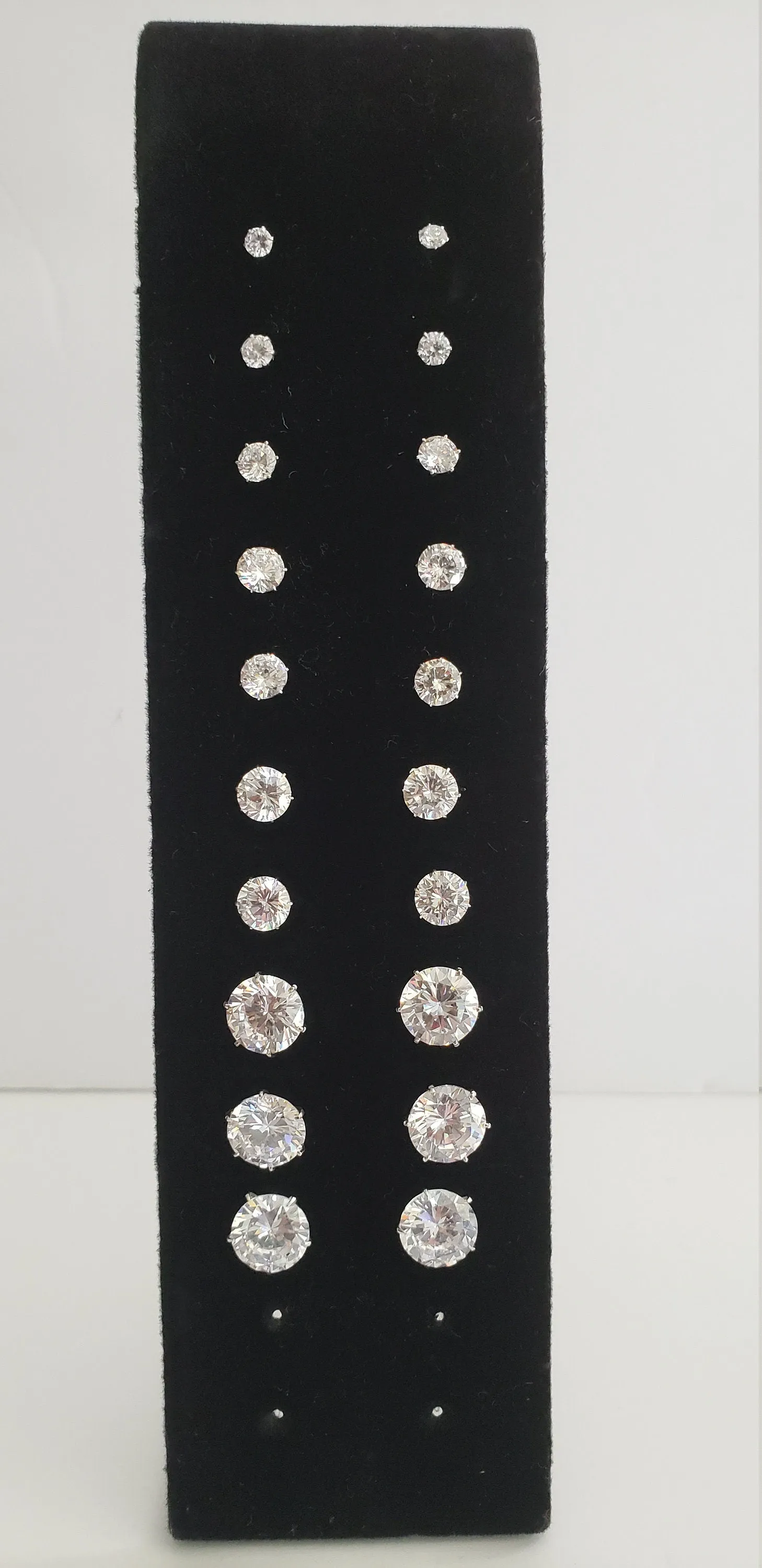 Round CZ Stud Earrings
