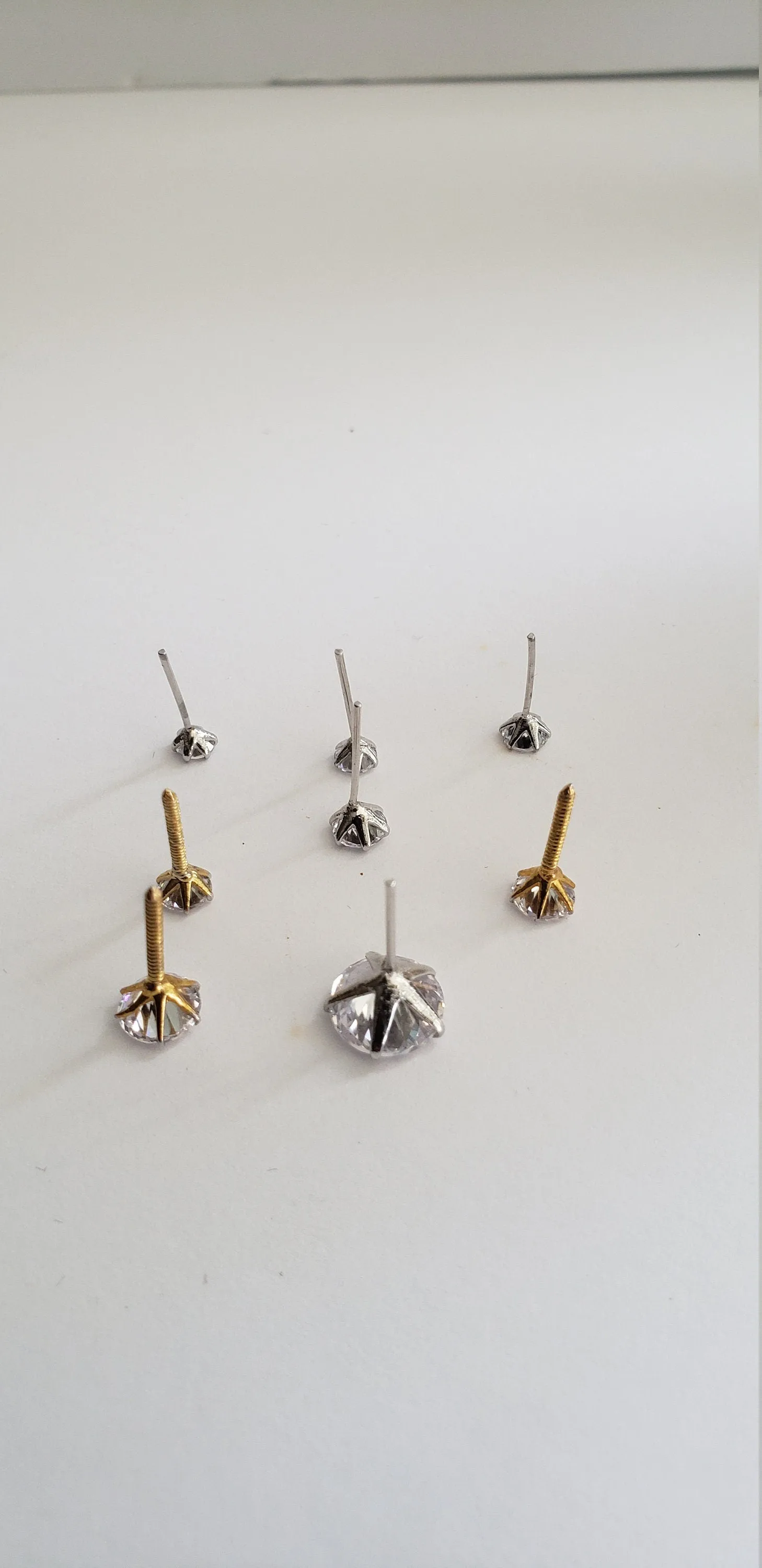 Round CZ Stud Earrings