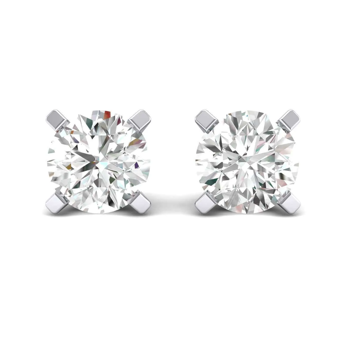 Round Diamond stud (IGI Certified 0.70 ct & up) A Quality ScrewBack 14K from 0.04ct - 2.00ct