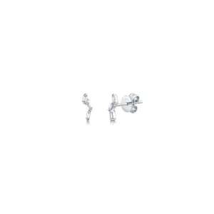 Shy Creation Baguette Diamond Studs
