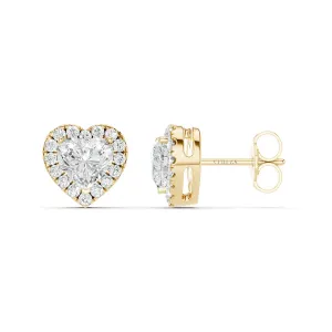 Signature Heart Halo Studs