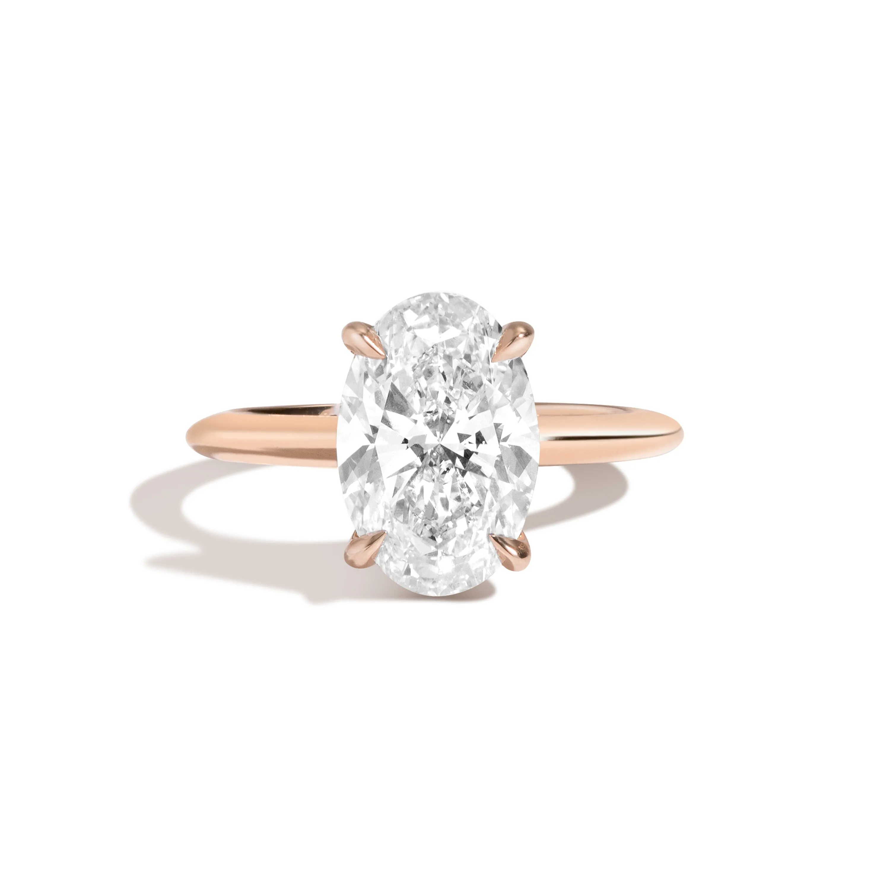 Signature Rail-less Oval Engagement Ring