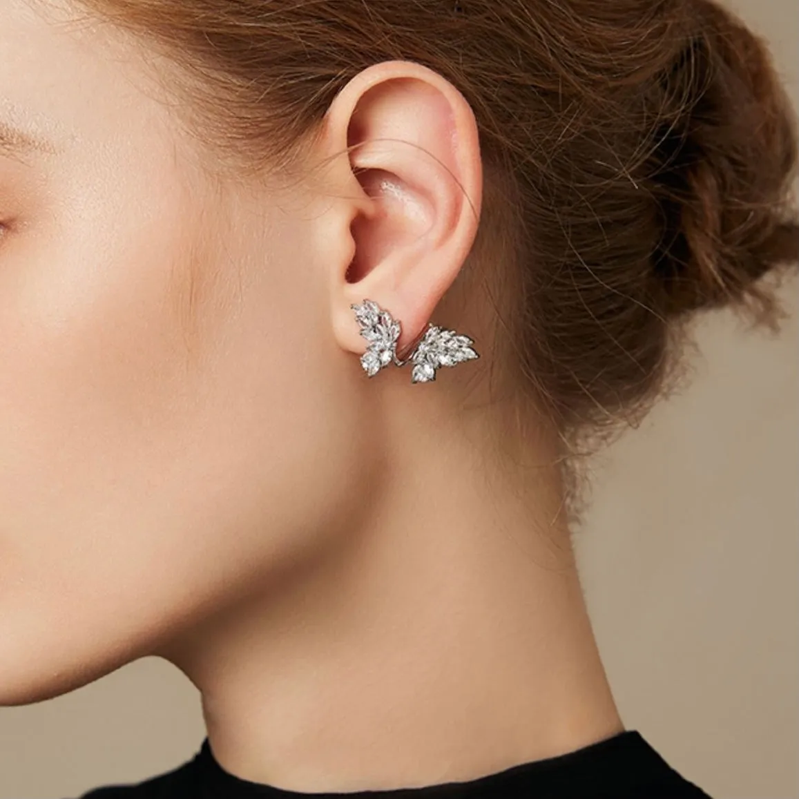 Silver Butterfly Earrings
