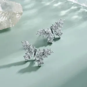 Silver Butterfly Earrings