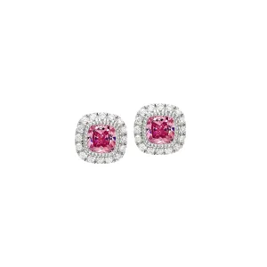 Silver October Birthstone Earrings