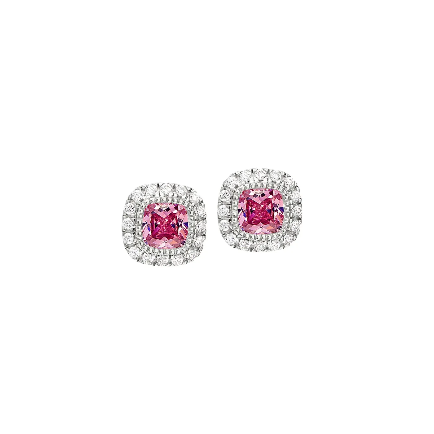 Silver October Birthstone Earrings