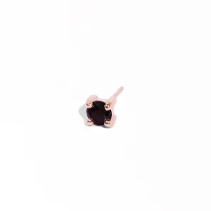 Single 4mm Black Diamond Stud