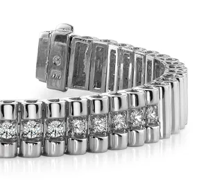Single Center Strand Diamond Bracelet with 0.95 ct.(finished) 2.3mm