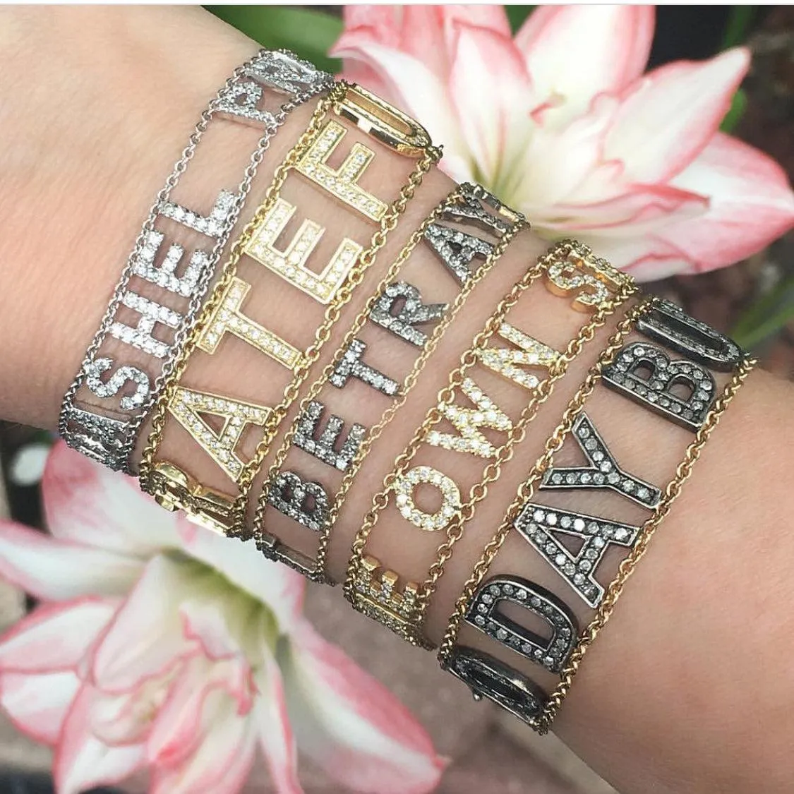 Small Font Mantra Bracelet
