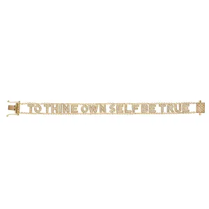 Small Font Mantra Bracelet