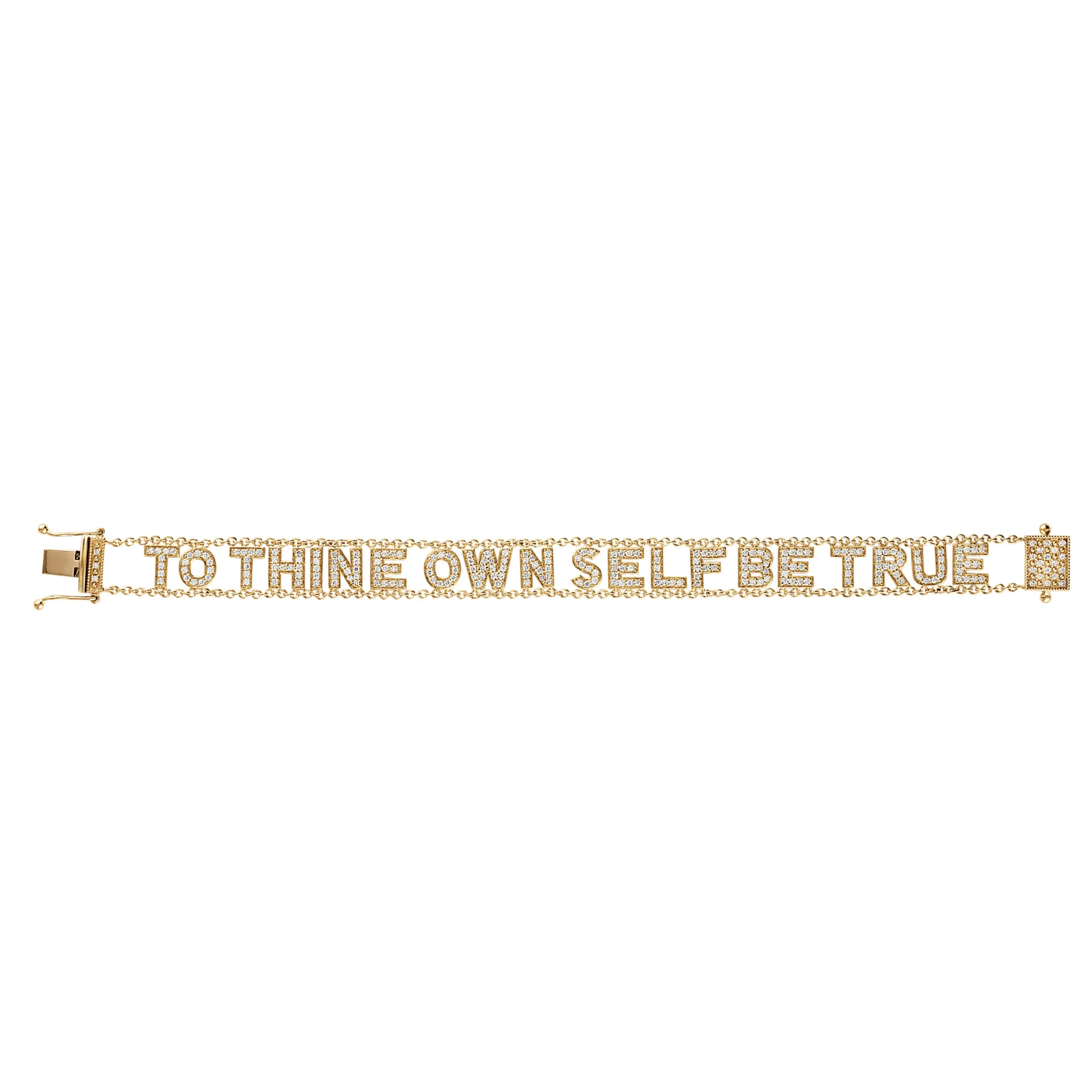 Small Font Mantra Bracelet