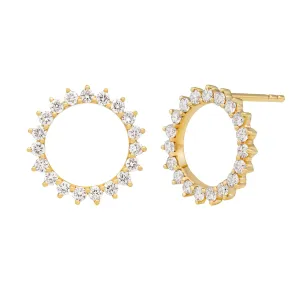 Sol Diamond Stud Earrings
