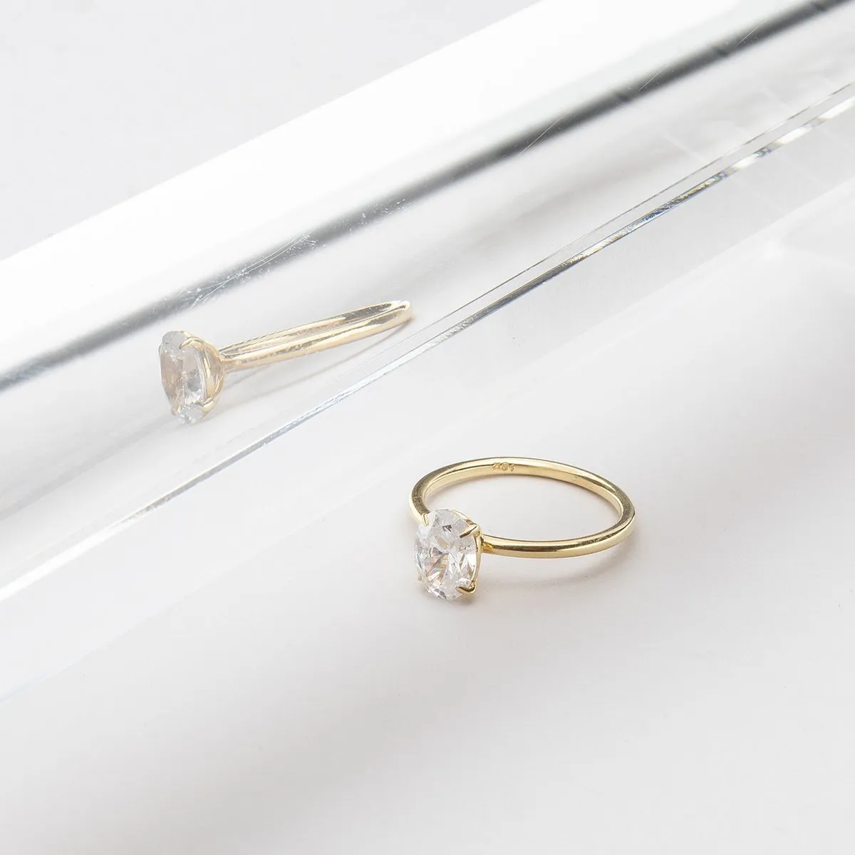 Solitaire Diamond Engagement Ring