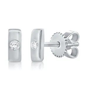 Solo Diamond Bar Stud