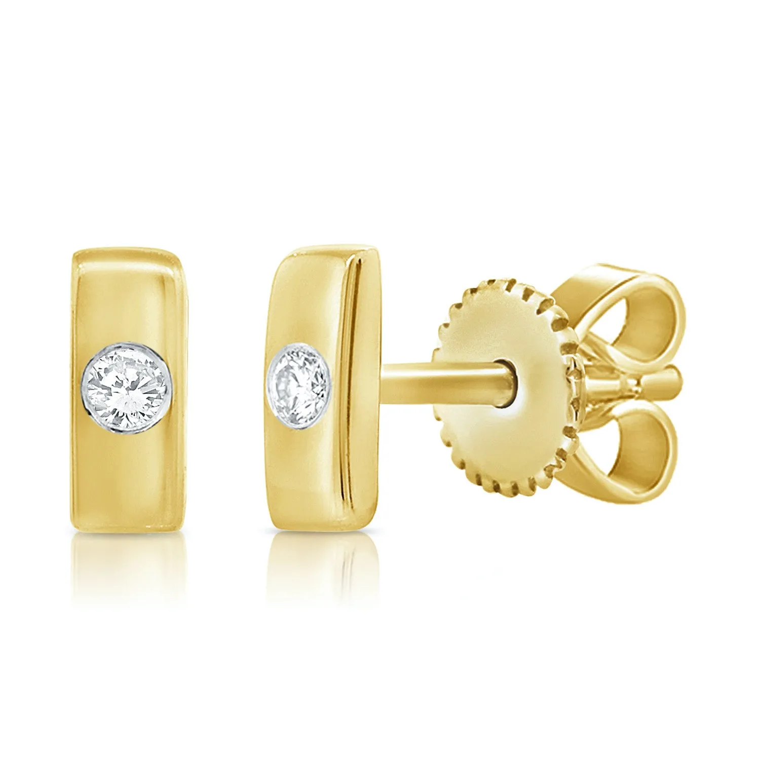Solo Diamond Bar Stud