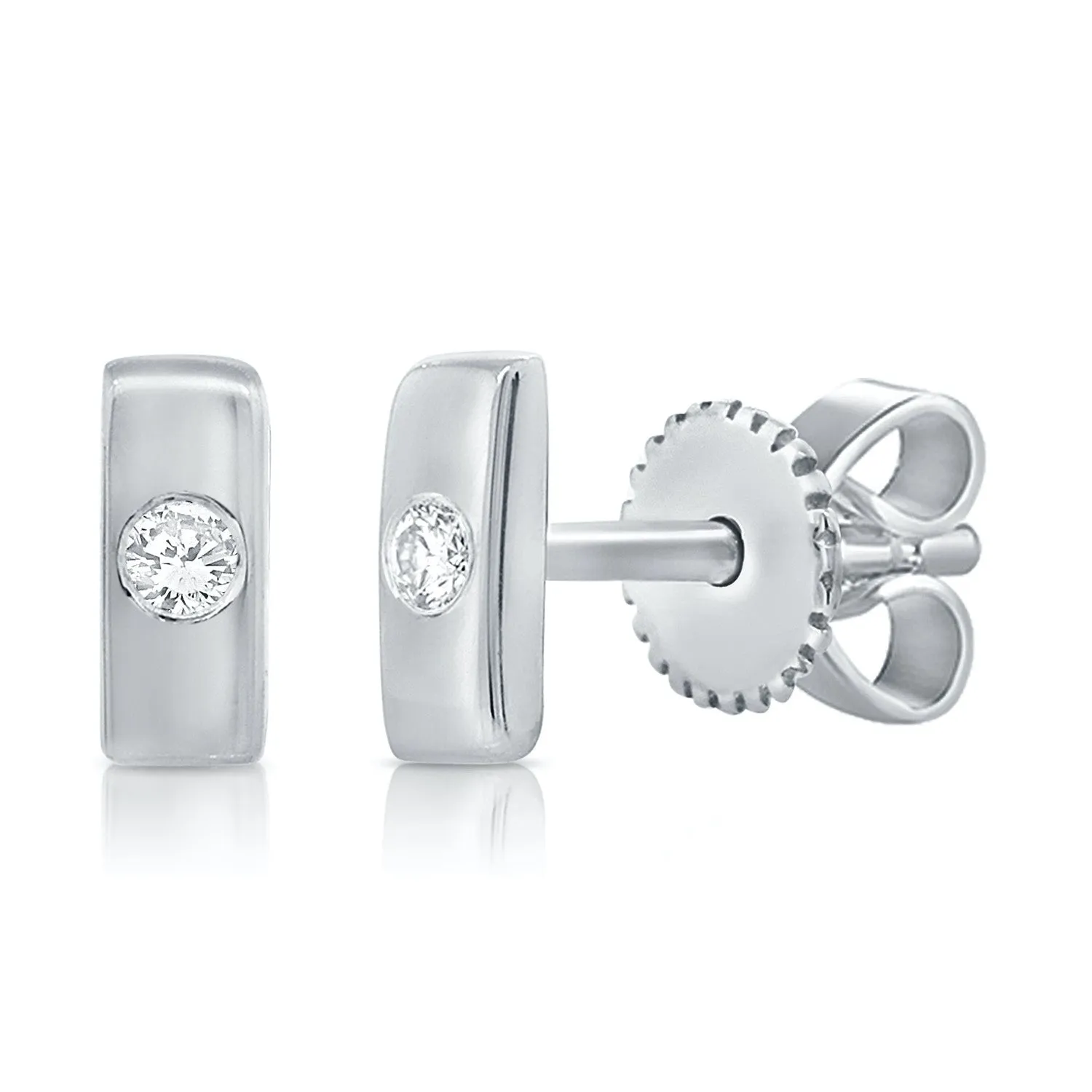 Solo Diamond Bar Stud