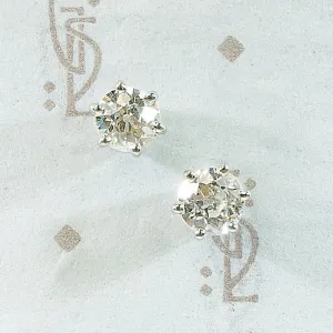Sparkly OMC Diamond Platinum Studs