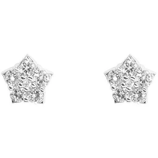 Star Stud Earrings | Diamonds | 18K Gold
