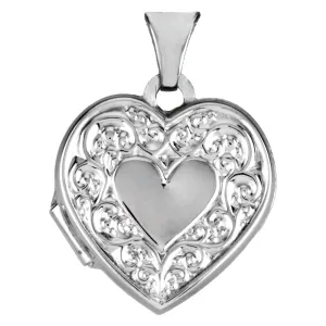 Sterling Silver Heart Shaped Locket