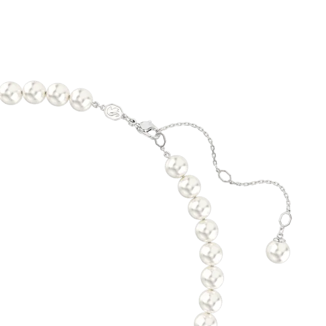 Swarovski Ariana Grande x Necklace Crystal pearl Heart cut Heart White Rhodium plated