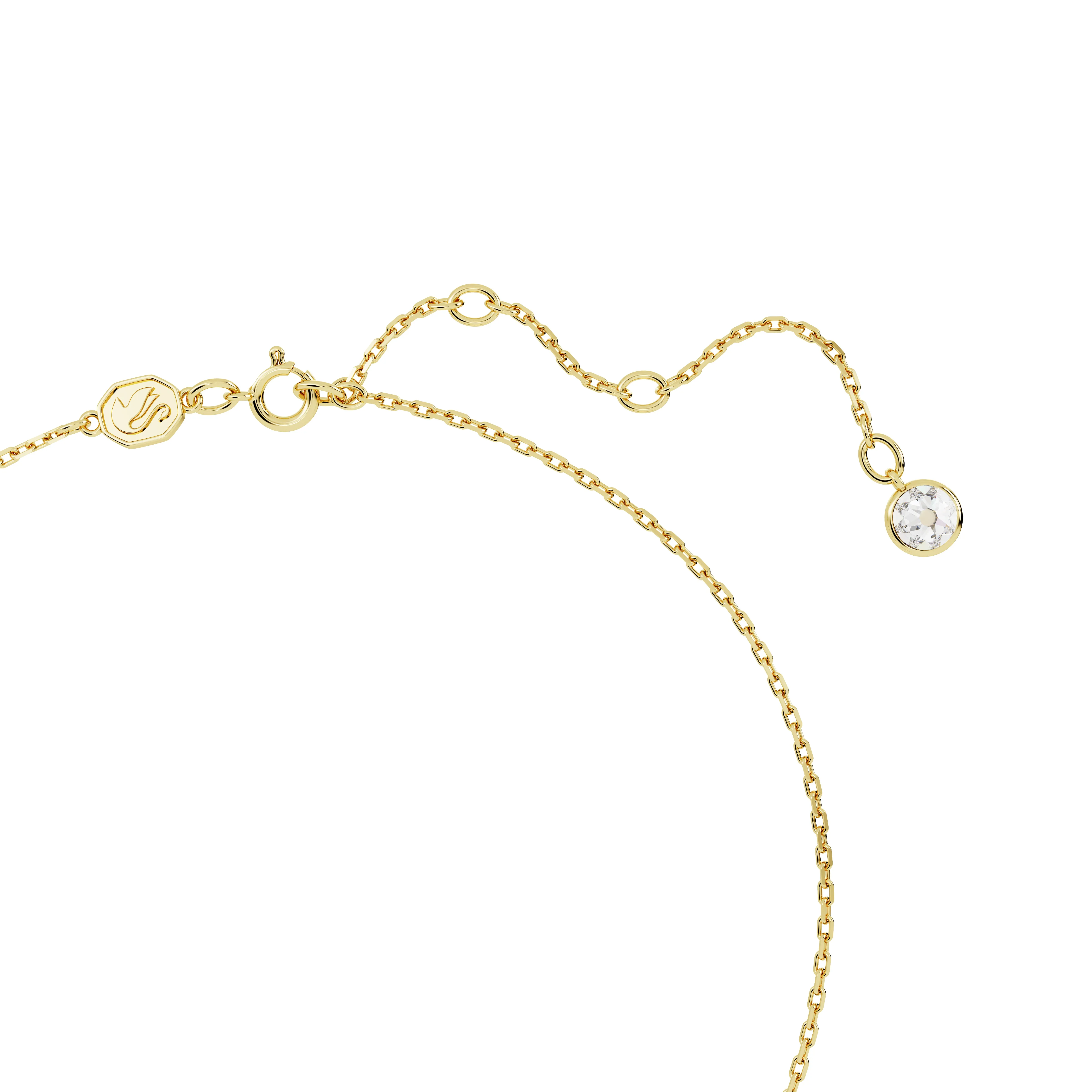 Swarovski Stilla Gold Tone Red Heart Necklace