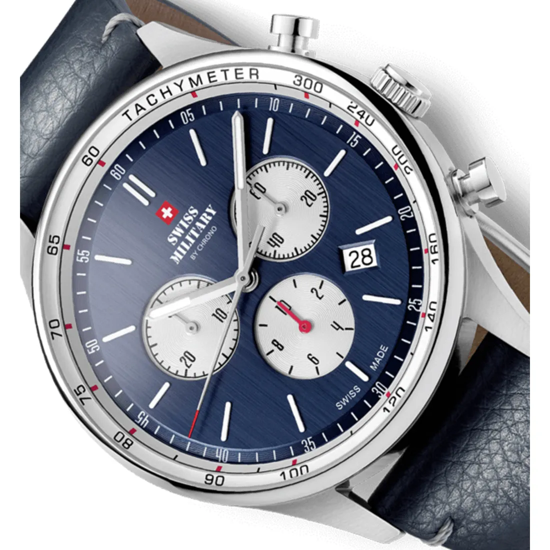 Swiss Military by Chrono blue Dial Swiss Made Watch for Gents - SM34081.08
