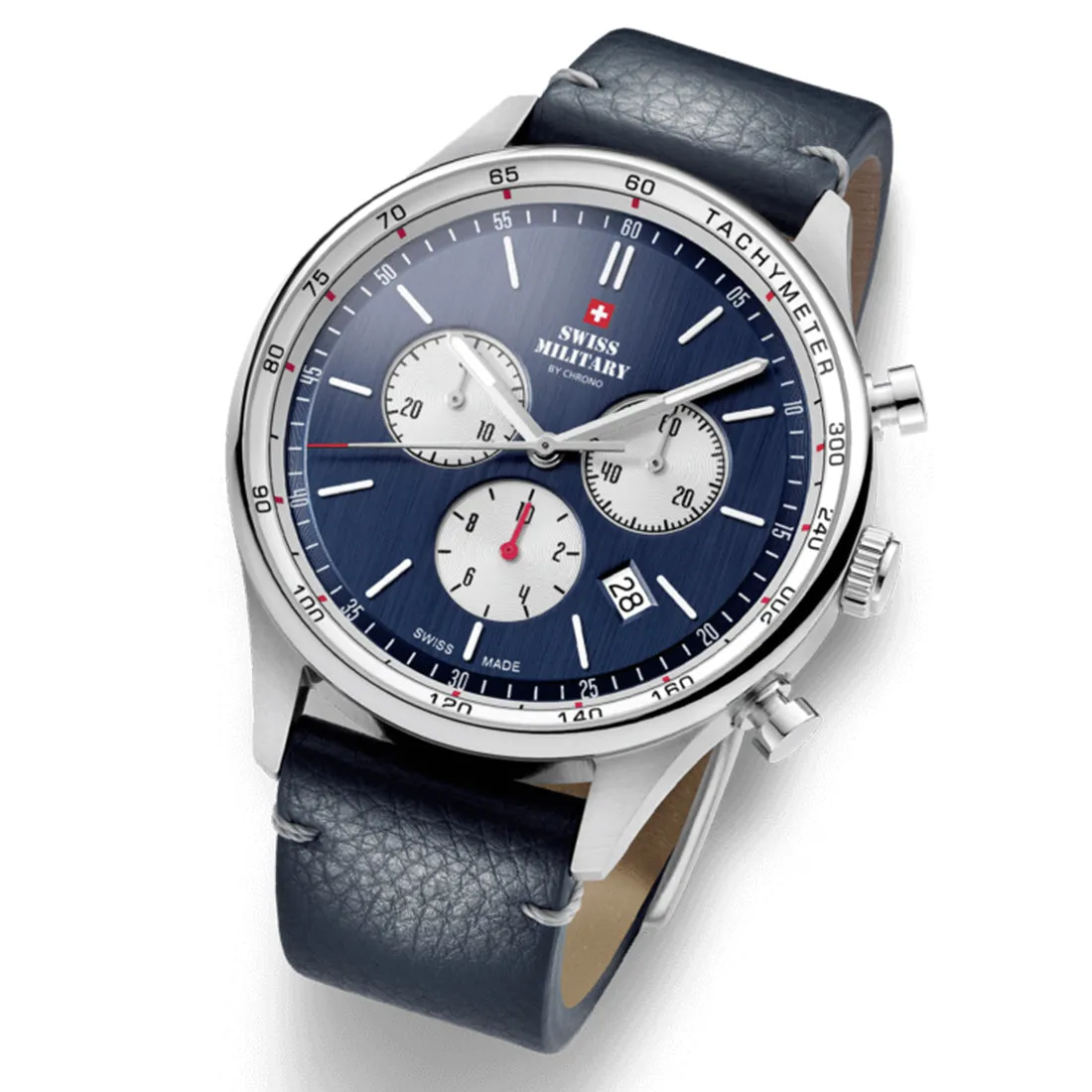 Swiss Military by Chrono blue Dial Swiss Made Watch for Gents - SM34081.08