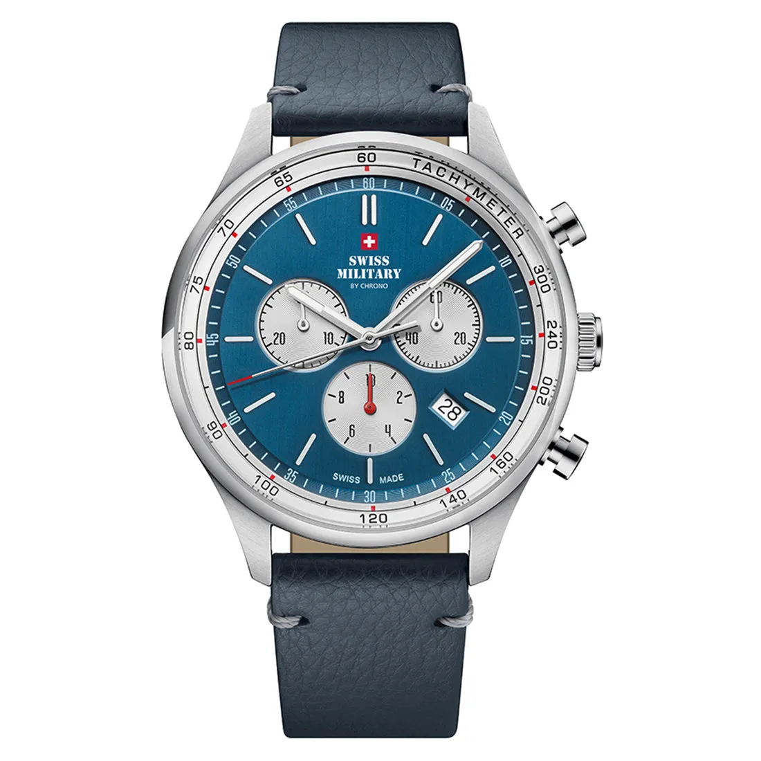 Swiss Military by Chrono blue Dial Swiss Made Watch for Gents - SM34081.08