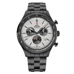 Swiss Military Sports Black Steel Men's Watch - SM34081.05