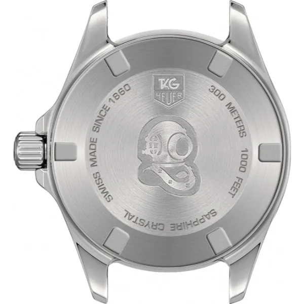 Tag Heuer Aquaracer Black Silicone White Dial Quartz Watch for Gents - WAY1111.FT8021