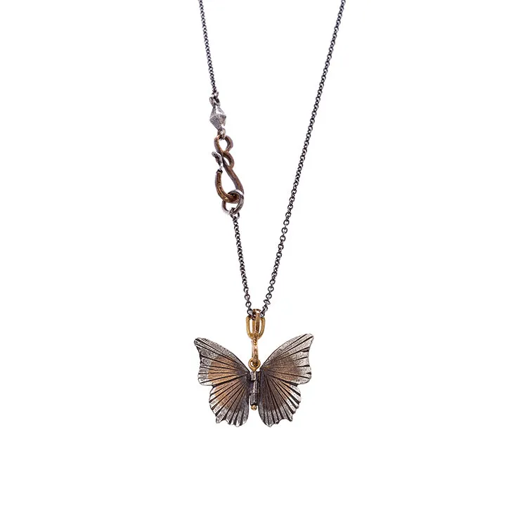 Tawny Raja Butterfly Pendant