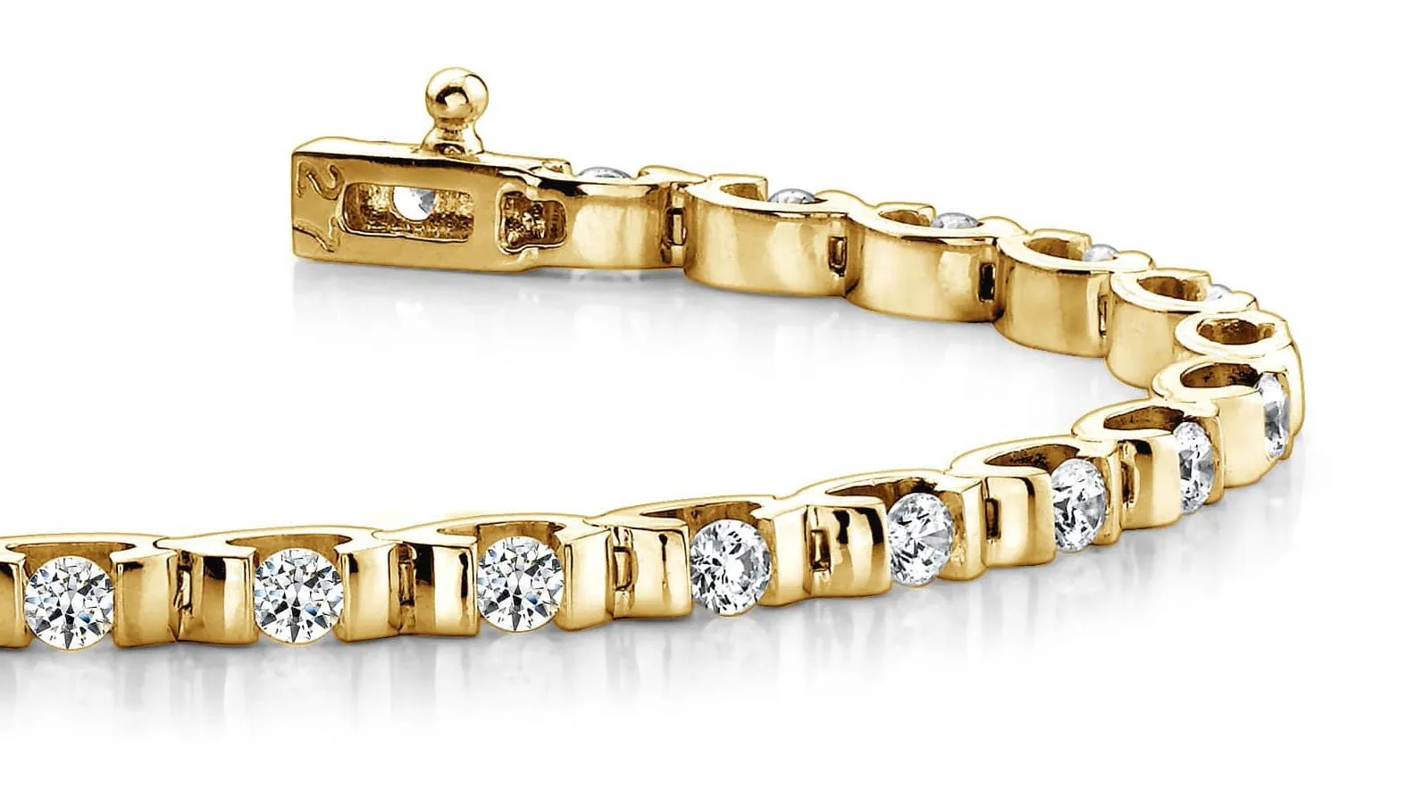 Tension Set Lab-Grown Diamond Bracelet with 3.92 ct.(finished) 2.8mm