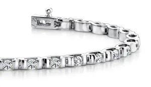 Tension Set Lab-Grown Diamond Bracelet with 3.92 ct.(finished) 2.8mm