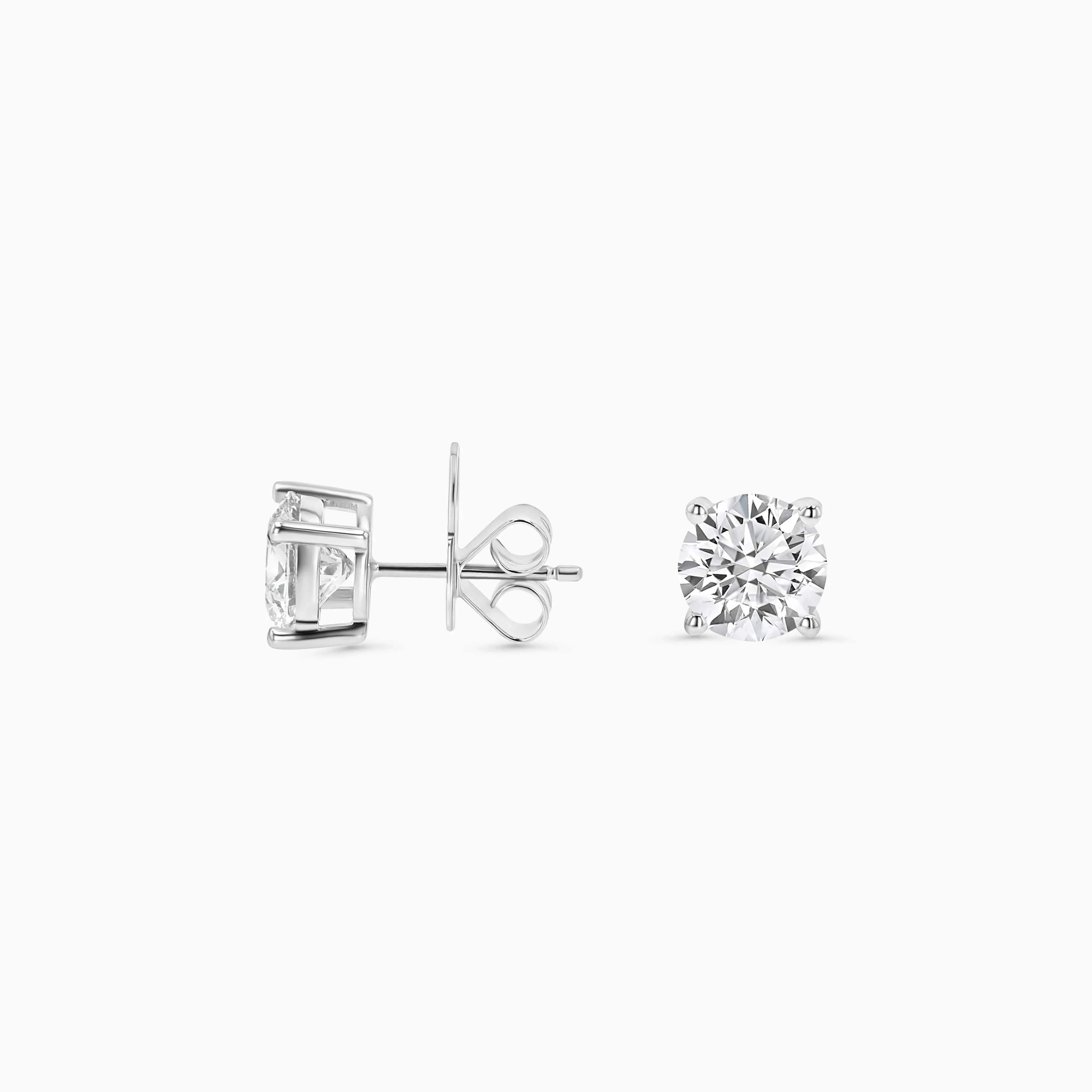 The Essentials 4-Prong Platinum Diamond Stud Earrings (3 ct tw.)
