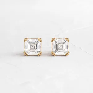 Threaded Studs, Asscher Cut