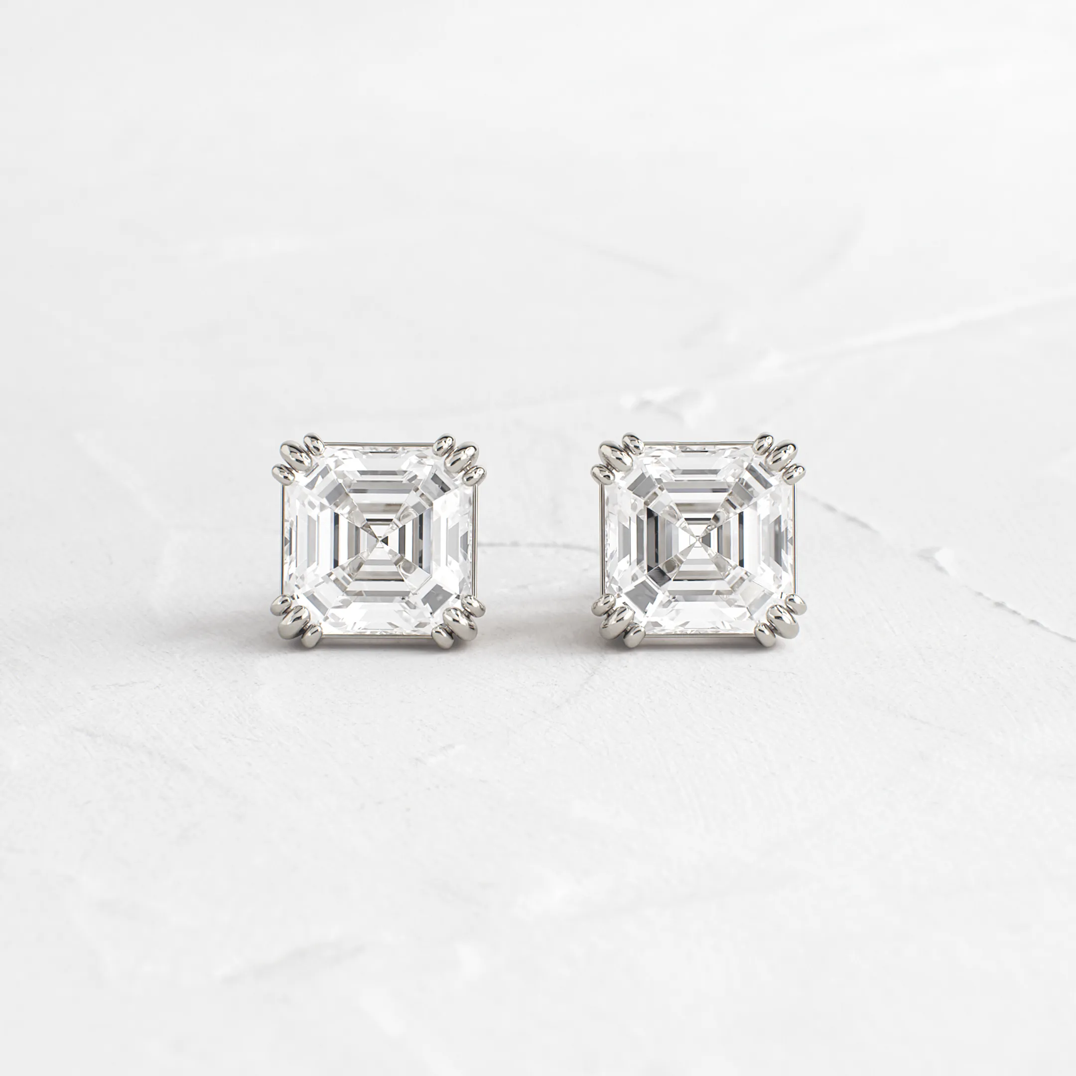 Threaded Studs, Asscher Cut