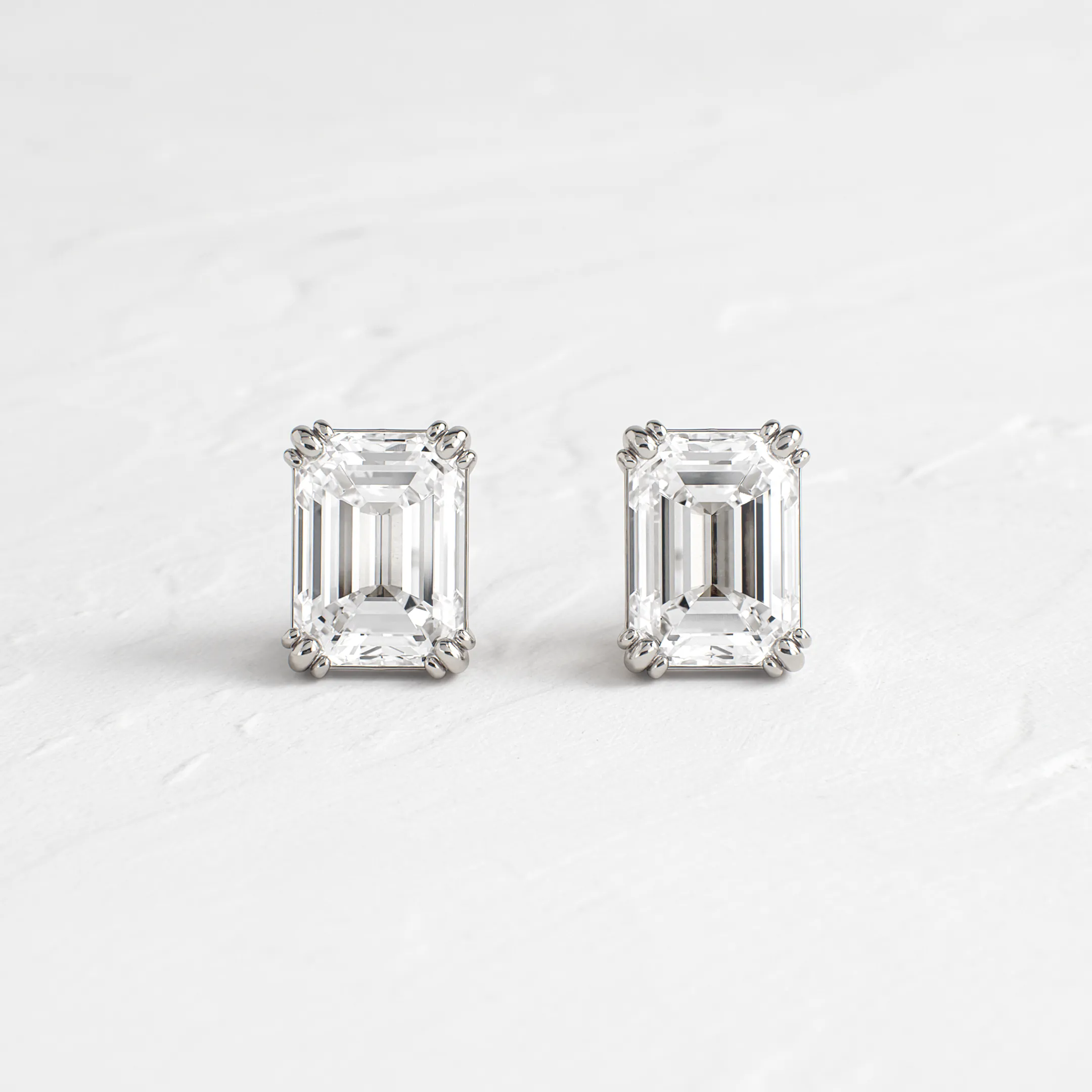 Threaded Studs, Emerald Cut