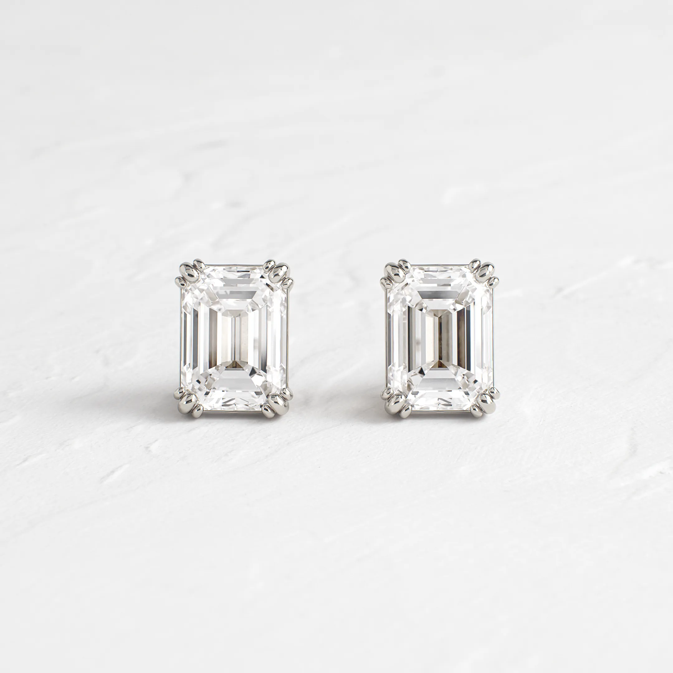 Threaded Studs, Emerald Cut