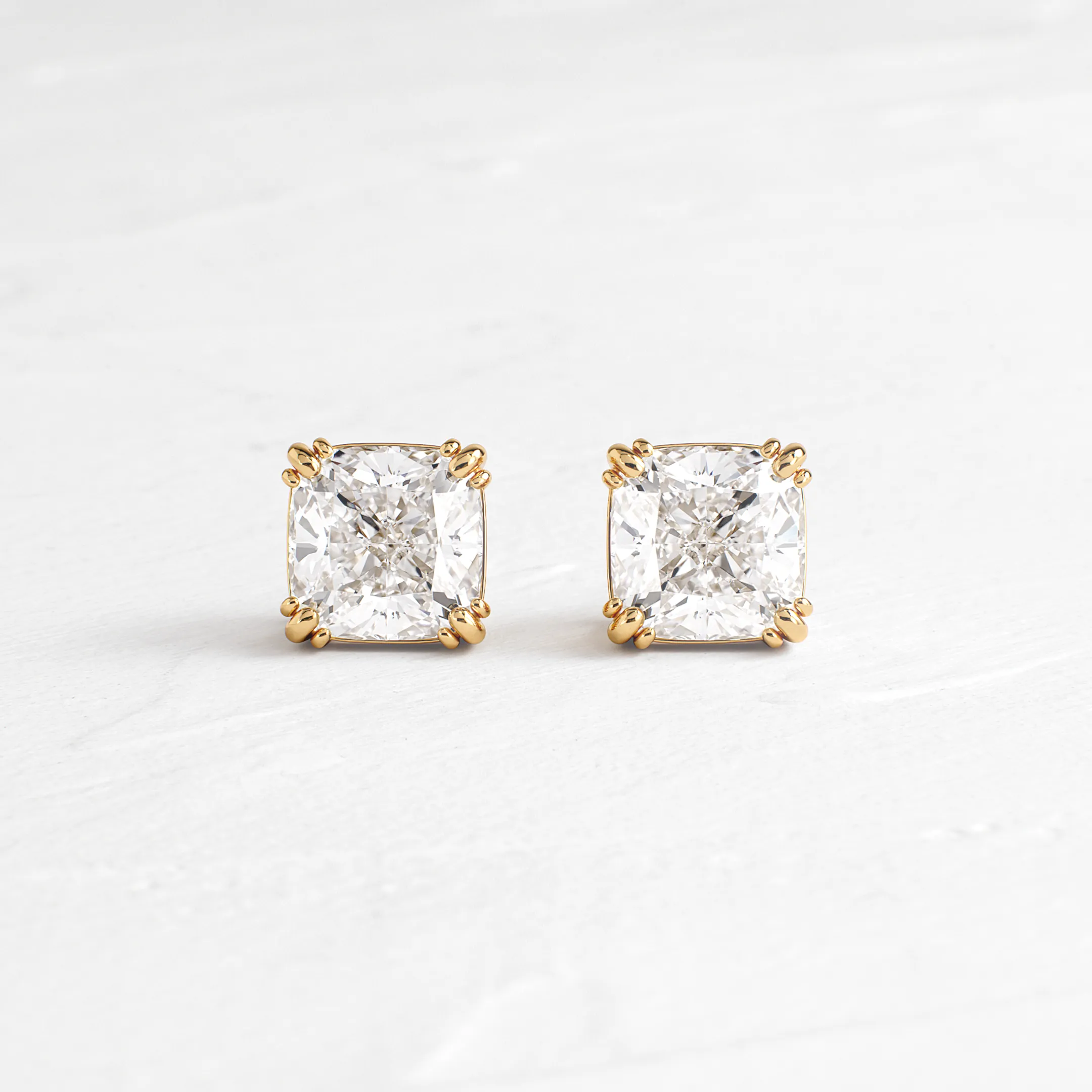 Threaded Studs, Square Cushion Cut