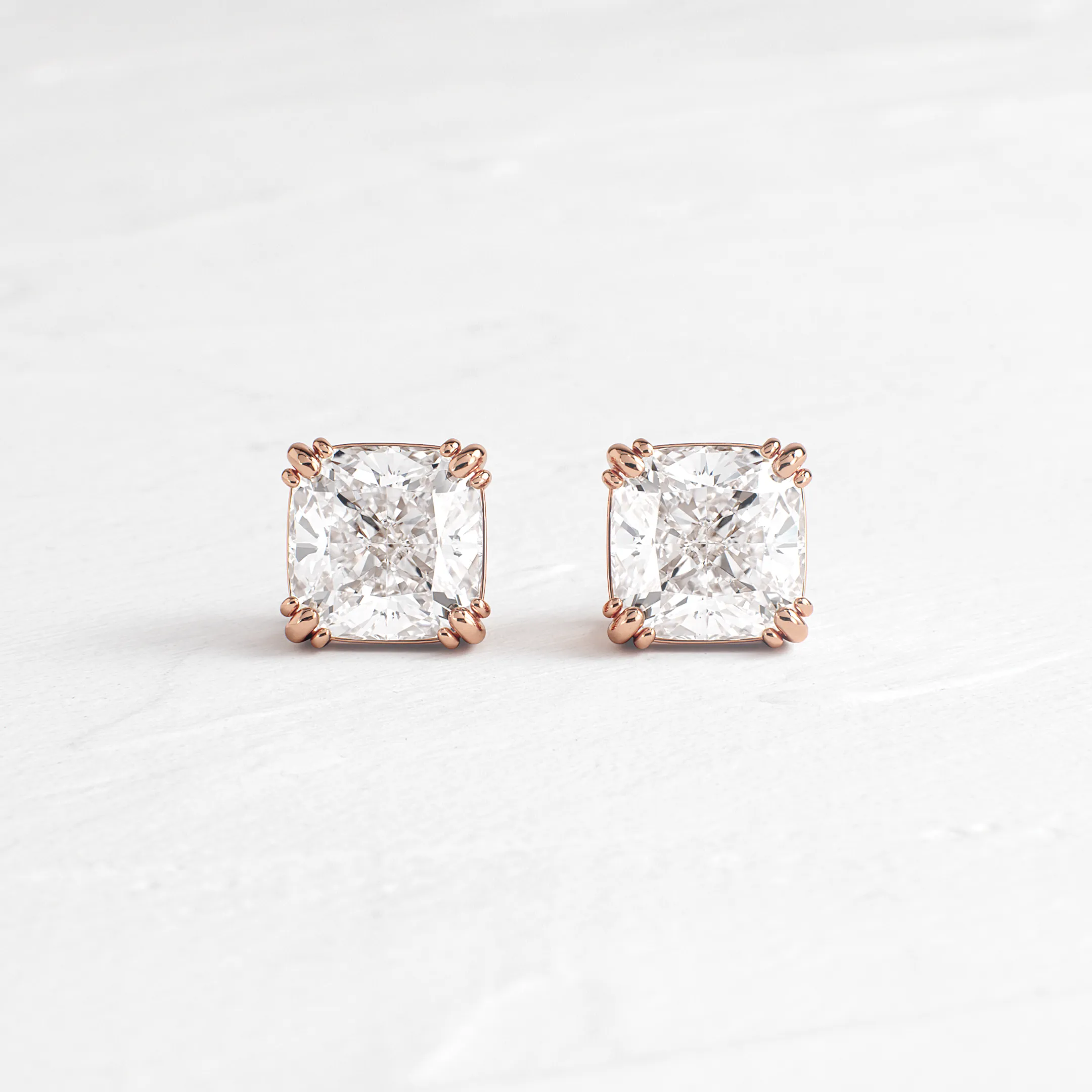 Threaded Studs, Square Cushion Cut
