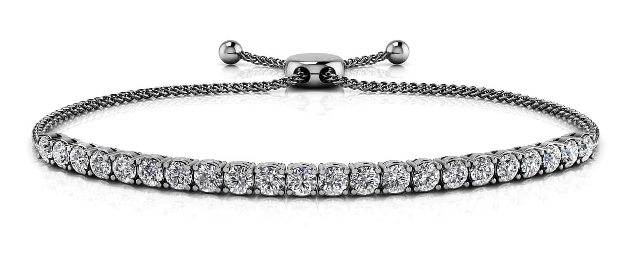 Timeless Dreams Adjustable Lab-Grown Diamond Bracelet with 2.88 ct.(finished) 3.5mm