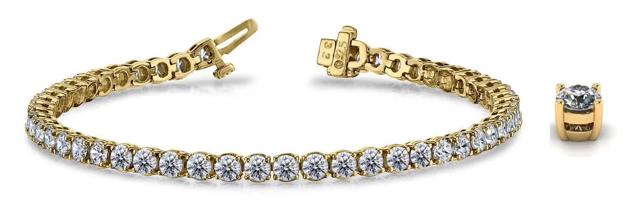 Timeless Dreams Lab-Grown Diamond Tennis Bracelet with 12.87 ct.(finished) 4.4mm